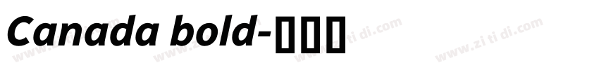 Canada bold字体转换 Canada bold字体转换